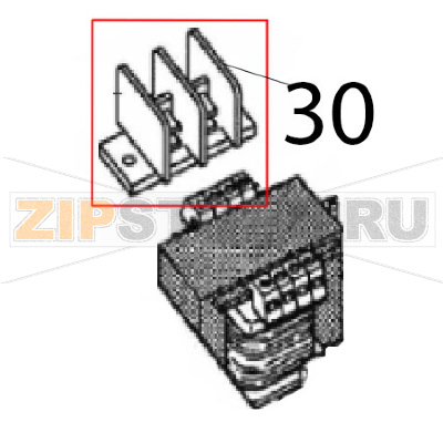 Terminal Angelo Po C165D Terminal Angelo Po C165DЗапчасть на деталировке под номером: 30