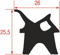 GUARNIZIONE PORTA 770x475 mm