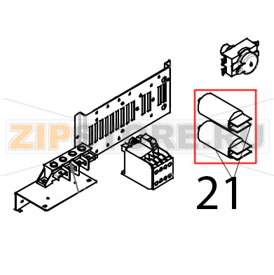 Condensatore Ø: 6.3 μF Tecnoeka KF 966 D AL UD Condensatore Ø: 6.3 μF Tecnoeka KF 966 D AL UDЗапчасть на деталировке под номером: 21