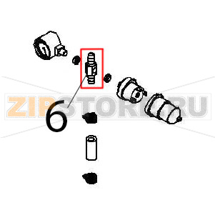 Racc. p/gomma Angelo Po FX82E2T Racc. p/gomma Angelo Po FX82E2TЗапчасть на деталировке под номером: 6