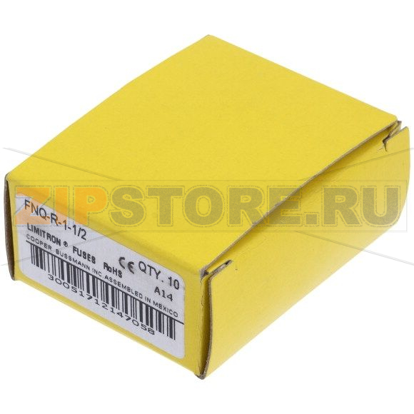 Предохранитель, 1.5 A, AC 600 В, 200 кА, 10x38 мм, 13/32x1-1/2 inch, CC, UL, с задержкой Eaton 