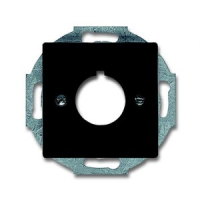 Накладка с суппортом для командно-сигнальных приборов, D=22.5 мм, антрацитовая ABB 1586.54