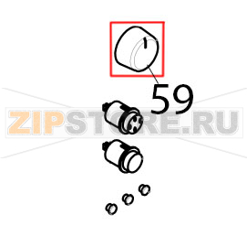 Manopola nera gambo orizzontale Tecnoeka KF 965 Manopola nera gambo orizzontale Tecnoeka KF 965Запчасть на деталировке под номером: 59