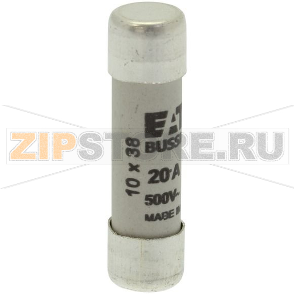 Предохранитель, 20 A, AC 500 В, 120 кА, 10x38 мм, gL/gG, IEC Eaton CYLINDRICAL FUSE 10x38 20A G 