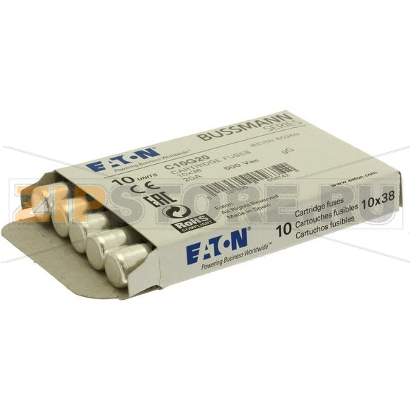 Предохранитель, 20 A, AC 500 В, 120 кА, 10x38 мм, gL/gG, IEC Eaton CYLINDRICAL FUSE 10x38 20A G 