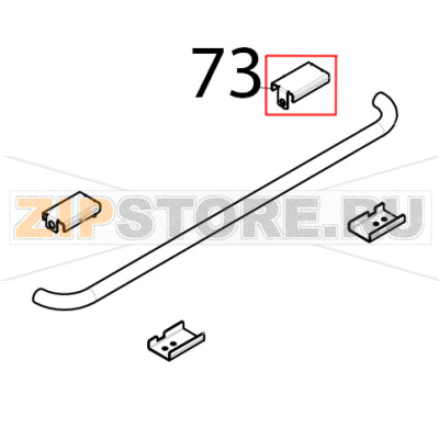 Inserto superiore dx piegato Tecnoeka KF 965 Inserto superiore dx piegato Tecnoeka KF 965Запчасть на деталировке под номером: 73