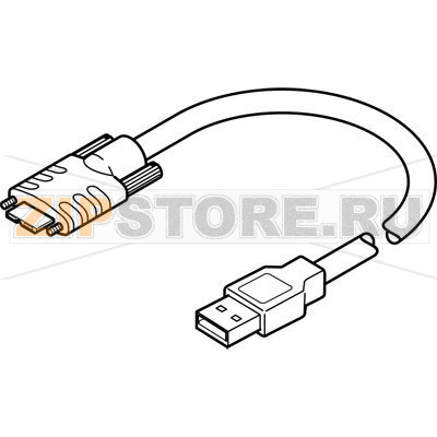 Кабель соединительный 5 м Festo NEBC-U7G10-KS-5-N-S-U5G9 