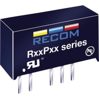 Преобразователь DC/DC, печатный монтаж, 5 В/DC, 12 В/DC, 84 mA, 1 Вт Recom R05P12S/R8