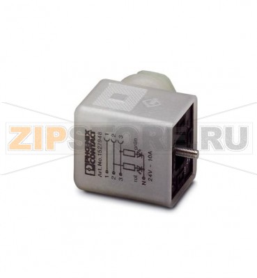 Штекер для электромагнитного клапана Phoenix Contact SACC-V-5CON-PG9/AD-2L 24V 5-контактный, тип А для реле давления, 2 светодиодных индикатора, без защитной схемы, резьбовое соединение, кабельный ввод Pg9.Минимальный заказ: 1 шт.Упаковка: 1 шт.