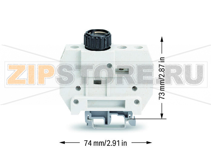 3-проводные клеммы с предохранителем; для DIN-рейки 35 x 15 и 35 x 7,5; 10,00 mm; светло-серые Wago 400-416/416-298 