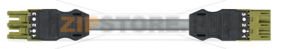 pre-assembled interconnecting cable; B2ca; Socket/plug; 3-pole; Cod. B; 2 m; 1,00 mm; light green Wago 771-9293/015-205 Protected against mismating and maintenance-freeAdditional variable coding is possible.Components can be clearly printed on and color-coded to meet custom requirements....