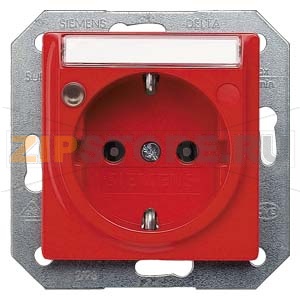 DELTA I-SYSTEM ОРАНЖЕВЫЙ РОЗЕТКА SCHUKO 10A DC/16A AC 250В C БЕЗРЕЗЬБОВЫМИ КОНТАКТНЫМИ ЗАЖИМАМИ С ИНДИКАЦИЕЙ СТАТУСА И ПОЛЕМ ДЛЯ НАДПИСИ ЭЛ.-МЕХ.ЧАСТЬ Siemens 5UB1563 