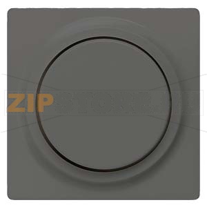 DELTA I-SYSTEM ЧЕРНЫЙ МЕТАЛЛИК ЦЕНТРАЛЬНЫЙ ЭЛЕМЕНТ ДИЗАЙНА ДЛЯ ДИММЕРА С ПОВОРОТНОЙ КНОПКОЙ 55X55MM Siemens 5TC8903 