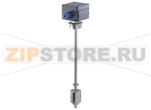 Датчик магнитного погружения Magnetic Immersion Probe for Continuous Measurement LMC-P Pepperl+Fuchs General specificationsEquipment architectureA measuring system consists of a magnet-operated immersion probe LMC****-G6*-O4 and a potentiometer converter KFD2-PT2-Ex1.VersionsLMC10P6-G6P-O4LMC10D5-G6D-O4OutputConnection3-wire, potentiometer connection approx. 40 k&OmegaDirective conformityElectromagnetic compatibilityDirective 2014/30/EUEN 61326-1:2013 , EN 61326-2-3:2013ConformityDegree of protectionIEC 60529:2000Measurement accuracyAccuracyresolution: 10 mmOperating conditionsProcess conditionsProcess temperatureversion PP: -10 ... 80 °C (14 ... 176 °F)version PVDF: -10 ... 100 °C (14 ... 212 °F)Process pressure (static pressure)&le 3 bar (43.5 psi)Density&ge 0.8 g/cm3Ambient conditionsAmbient temperature-20 ... 70 °C (-4 ... 158 °F)Mechanical specificationsDegree of protectionIP65Connection3 terminals, max. 2.5 mm2Materialfloat, guide tube, process connection:- version PP: PP (Polypropylene)- version PVDF: PVDF (Polyvinylidenfluoride)terminal box: PolyesterDimensionsfloat:- version PP: cylinder &empty55 mm x 54 mm- version PVDF: cylinder &empty55 mm x 70 mmguide tube: &empty14 mm, max. length 3000 mmterminal box: 80 x 75 x 55 mmProcess connectionthread G2A to DIN/ISO 228/1AccessoriesOptional accessoriesLML-FD5 float, cylinder, Ø55 mm x 70 mm, PVDFLML-FP6 float, cylinder, Ø55 mm x 54 mm, PP
