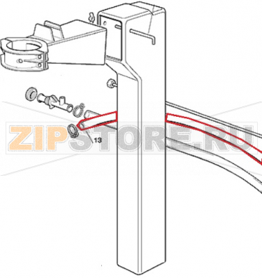 Wasser Abflussrohr Scotsman MF 36  Wasser Abflussrohr Scotsman MF 36Запчасть на сборочном чертеже под номером: 13Название запчасти Scotsman на немецком&nbsp;языке: Wasser Abflussrohr&nbsp;Scotsman MF 36