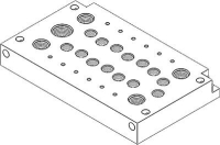 Плита пневматическая, многоканальная Festo CPV10-VI-P6-M7-B
