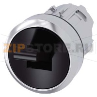 АКТУАТОР ТУМБЛЕРА, 22 ММ, КРУГЛЫЙ, МЕТАЛЛ ГЛЯНЦЕВЫЙ, ЧЕРНЫЙ, 2 КОММУТАЦИОННЫХ ПОЛОЖЕНИЯ, O-I, С ФИКСАЦИЕЙ Siemens 3SU1050-3EA10-0AA0