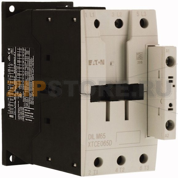 Контактор 65А, 415В (АС), категория применения AC-3, AC-4 Eaton DILM65(415V50HZ, 480V60HZ) 