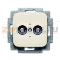 Розетка двойная, слоновая кость ABB 2CKA002495A0026