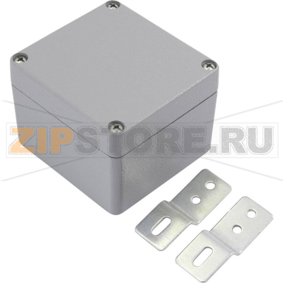 Корпус универсальный 115x90x60 мм, алюминиевый, светло-серый, 1 шт TRU Components TC-6649444 