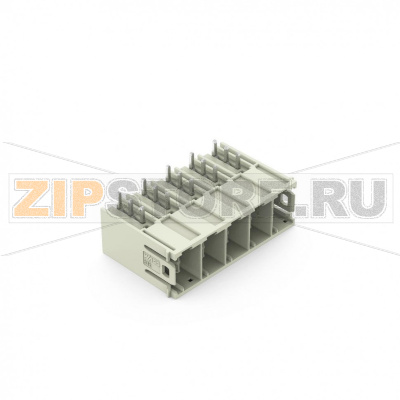 Вилка THT; 1.2 x 1.2 mm solder pin; прямые; 100% защита от неправильного подсоединения; Посеребренные контакты; Шаг контактов 10,16 мм; 5-пол.; светло-серые Wago 832-3645 Универсальное соединение для всех типов проводниковПростой зажим одножильных проводников и проводников с наконечником путем вставкиВстроенные тестовые порты для тестовых штекеров O 2 мм600 В к UL 1059 100% защита от неправильного подсоединенияВозможны варианты кодировки...