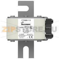 Предохранитель, 900 A, AC 690 В, size 3, 74x92x111 мм, aR, IEC Eaton FUSE 900A 690V 3KN/80 AR