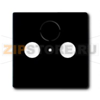 Накладка для TV-R-SAT розетки, чёрный бархат ABB 2CKA001724A4298