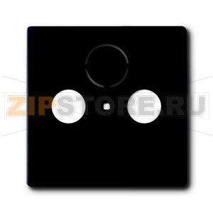 Накладка для TV-R-SAT розетки, чёрный бархат ABB 2CKA001724A4298 