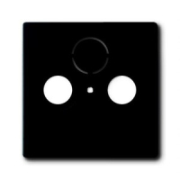 Накладка для TV-R-SAT розетки, чёрный бархат ABB 2CKA001724A4298