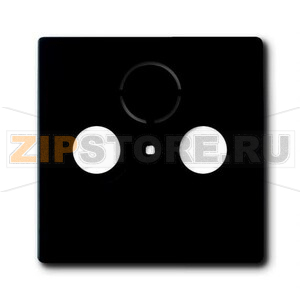 Накладка для TV-R-SAT розетки, чёрный бархат ABB 2CKA001724A4298 