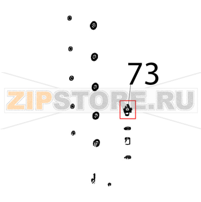 Attuatore venturi 220 V, 50/60 Hz Unox XVC 1005EP Attuatore venturi 220 V, 50/60 Hz Unox XVC 1005EPЗапчасть на деталировке под номером: 73