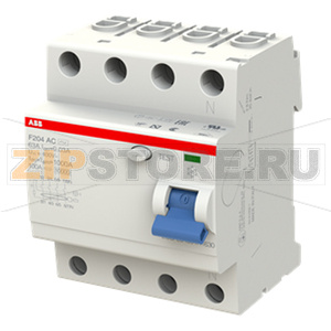 Выключатель дифференциального тока четырехполюсный, F204 AC-63/0.03 ABB 2CSF204001R1630 