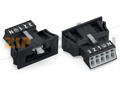 Защелкивающийся штекер; 5-пол.; Код. A; 1,50 mm; черные Wago 890-715 Protected against mismating and maintenance-freePush-in CAGE CLAMP® spring pressure connection technology allows solid conductors to be simply pushed into a unit.Low profile with 4.4 mm pole spacingWhen assembled, the installation connectors comply with IP40 and are suitable for easily accessible areas....