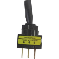 Тумблер автомобильный 12 В/DC, 20 А, 1 x выкл/вкл, красный TRU Components TC-R13-61L