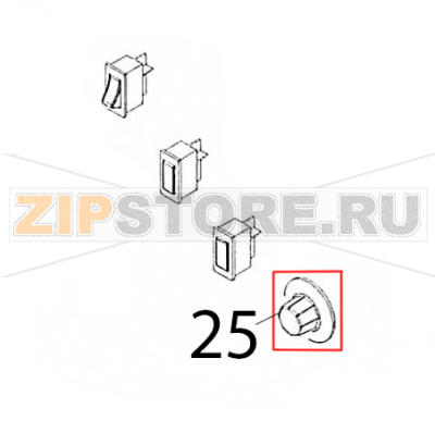 Manopola regolazione GAM MD44 Manopola regolazione GAM MD44Запчасть на деталировке под номером: 25