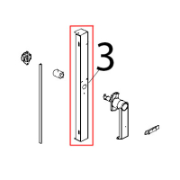 Colonnina laterale DX inox Unox XB 403
