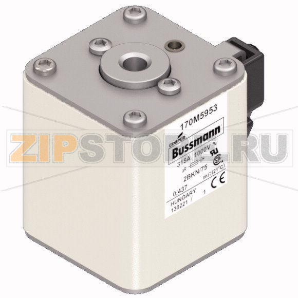 Предохранитель, 315 A, AC 1000 В, 150 кА, size 2, 59x77x75 мм, aR, IEC UL Eaton FUSE 315A 1000 