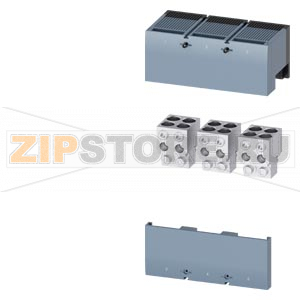wire connector for 4 cables; 3 pcs. accessory for: 3VA55/3VA65/3VA66 Siemens 3VA9673-0JJ43 