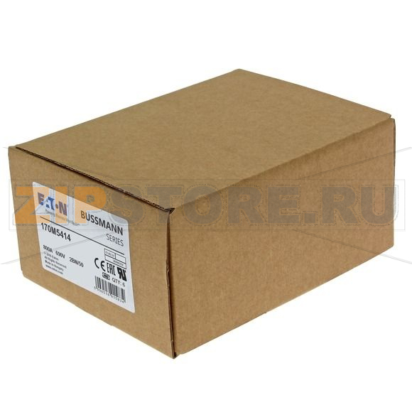 Предохранитель, 800 A, AC 690 В, size 2, 61x77x51 мм, aR, IEC UL, M10 Eaton FUSE 800A 690V 2BN 