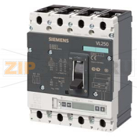 АВТОМАТИЧЕСКИЙ ВЫКЛЮЧАТЕЛЬ  VL 250H HIGH SWITCHING CAPACITY ICU=70KA / 415 V AC 4 ПОЛЮСА, ЗАЩИТА ЭЛЕКТРОУСТАНОВОК РАСЦЕПИТЕЛЬ LCD ETU40, LI/LS/LSI IN=250A, RATED CURRENT IR=100-250A, OVERLOAD ISD=1,5TO10XIR, II=11XIN SHORT-CIRCUIT N PROTECTED WITHOUT AUXI