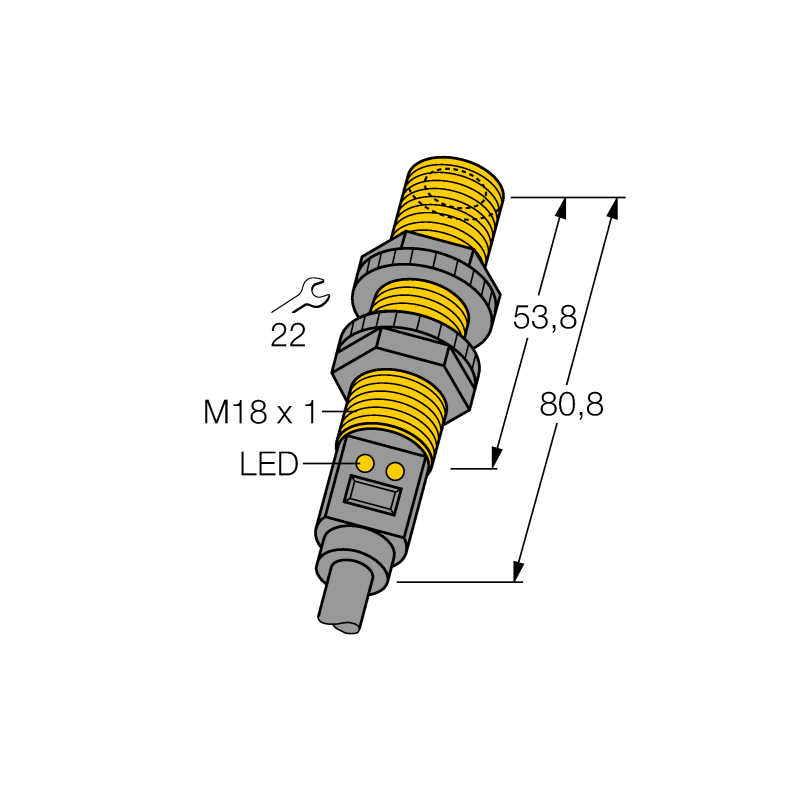 Датчик ультразвуковой Turck S18UBA W/30 