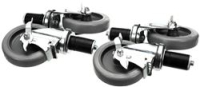 CASTER SET - (4) LOCKING 5 DIA