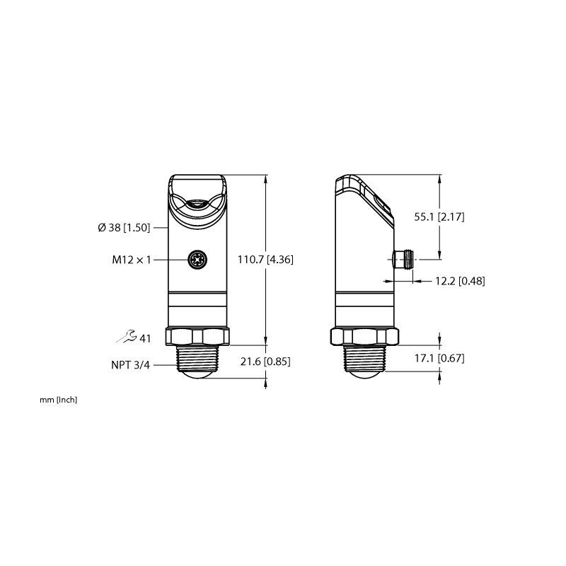 Датчик радарный Turck LRS510-10-34-LI2UPN8-H1141 