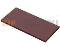 Плата передняя, пластмасса, красная, просвечивающая, 3 mm Bopla NGS 94 FKT