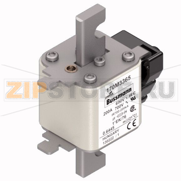 Предохранитель, 200 A, AC 690 В, 200 кА, size 1, 45x59x102 мм, aR, IEC UL Eaton FUSE 200A 690V 