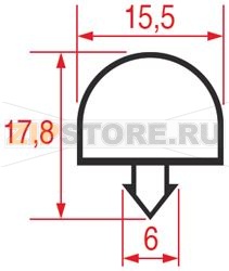 УПЛОТНИТЕЛЬ ВСТАВНОЙ 1064 - 2300 ММ 