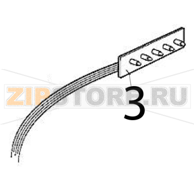 Monitor panel Scotsman MV 600 Monitor panel Scotsman MV 600Запчасть на деталировке под номером: 3