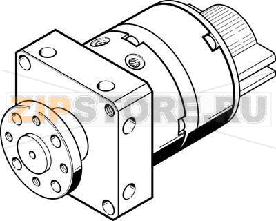 Привод неполноповоротный Festo DSM-8-180-P-A-FF-FW 