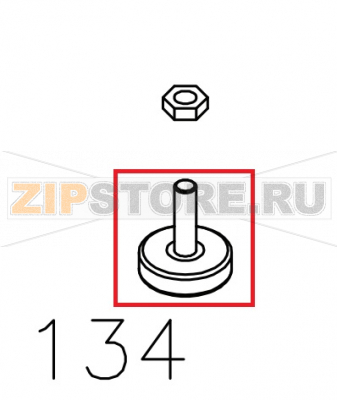 Piedino Regolabile Lavab. - Lavast. Aristarco TR 1650                     Piedino Regolabile Lavab. - Lavast. Aristarco TR 1650Запчасть на сборочном чертеже под номером: 134Название запчасти Aristarco на итальянском языке: Piedino Regolabile Lavab. - Lavast. Aristarco TR 1650