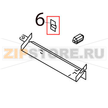 Cable clamp K-103G Toshiba TEC B-SX5T-TS22-QM-R Cable clamp K-103G Toshiba TEC B-SX5T-TS22-QM-RЗапчасть на деталировке под номером: 6